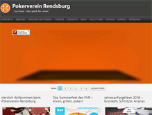 Tablet Screenshot of pokerverein-rendsburg.de
